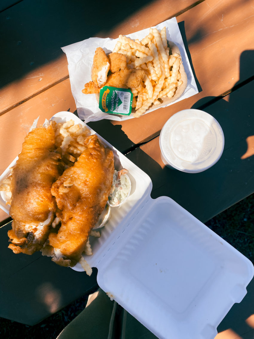 Fish & chips from Pearle’s in Paradise