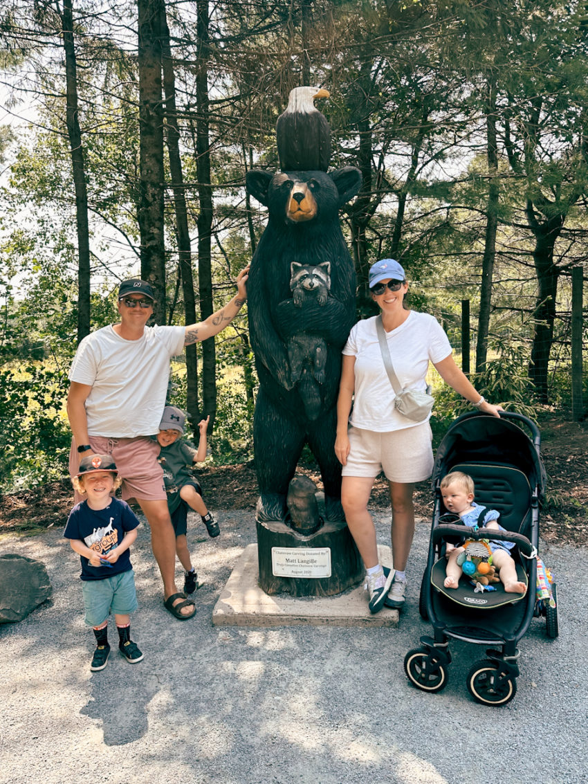 a family picture at Shubenacadie wildlife park